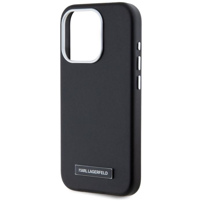 KARL LAGERFELD - Karl Lagerfeld Mobilskal till iPhone 15 Pro Max MagSafe MagSafe Metal Plate