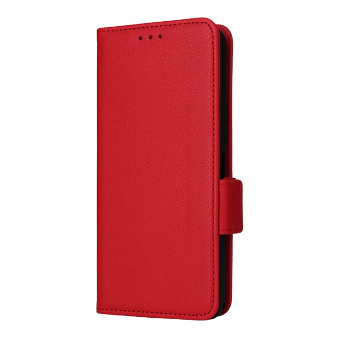 A-One Brand - Sony Xperia 1 VII Plånboksfodral Litchi Texture Med Rem - Röd