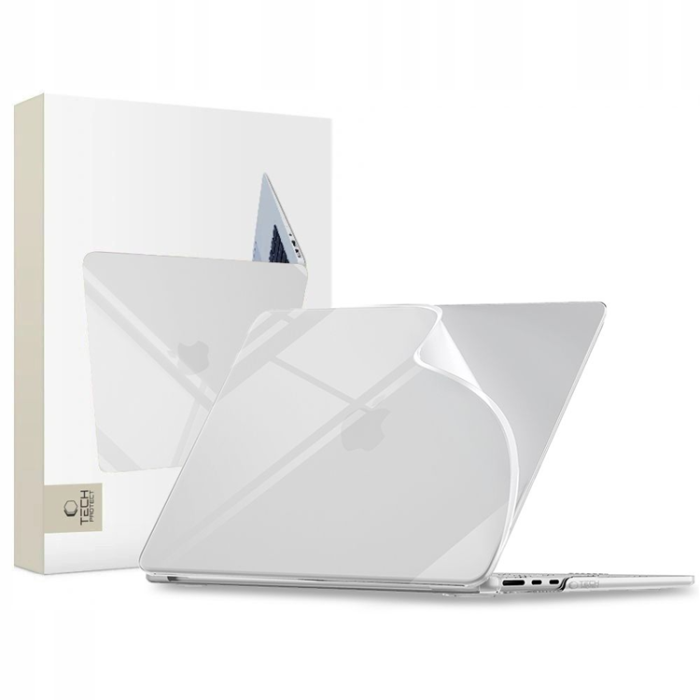 Tech-Protect - Tech-Protect Fodral För Macbook Air 13 Soft Shell - Crystal Clear
