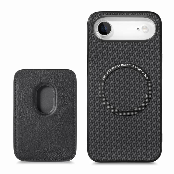 A-One Brand - iPhone Air Mobilskal Detachable Korthållare - Svart