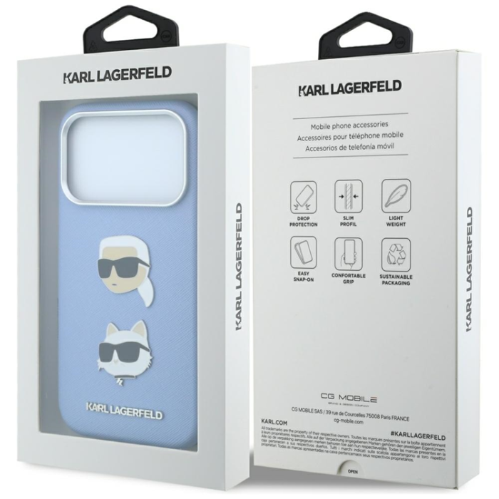 KARL LAGERFELD - Karl Lagerfeld Mobilskal till iPhone 18 Pro Max/17 Pro Max Magsafe Heads Pins
