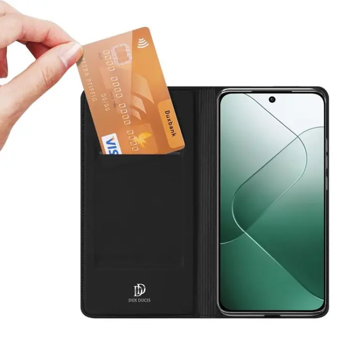Dux Ducis - Dux Duxis Xiaomi 14 Plånboksfodral Skin Pro - Svart