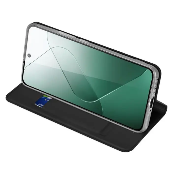 Dux Ducis - Dux Duxis Xiaomi 14 Plånboksfodral Skin Pro - Svart