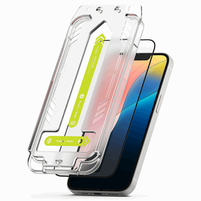 Ringke - [2-Pack] Ringke iPhone 13/13 Pro/14/16e Härdat Glas Skärmskydd Easy Slide