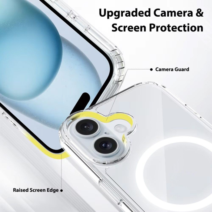 OEM - iPhone 16 Plus Mobilskal MagSafe Anti Shock 1.5 mm - Transparent