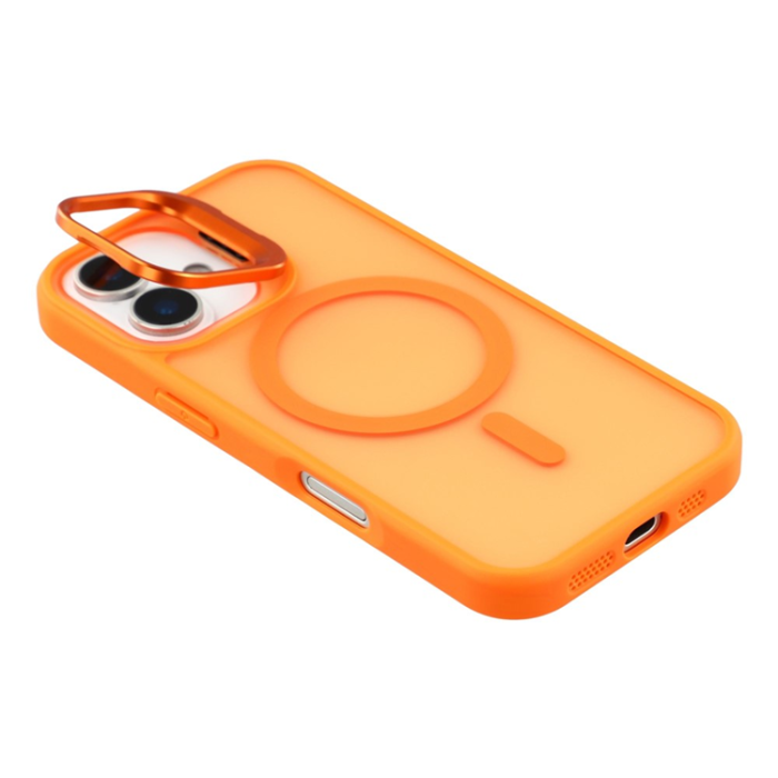 A-One Brand - iPhone 17 Mobilskal MagSafe Lins Kickstand - Orange
