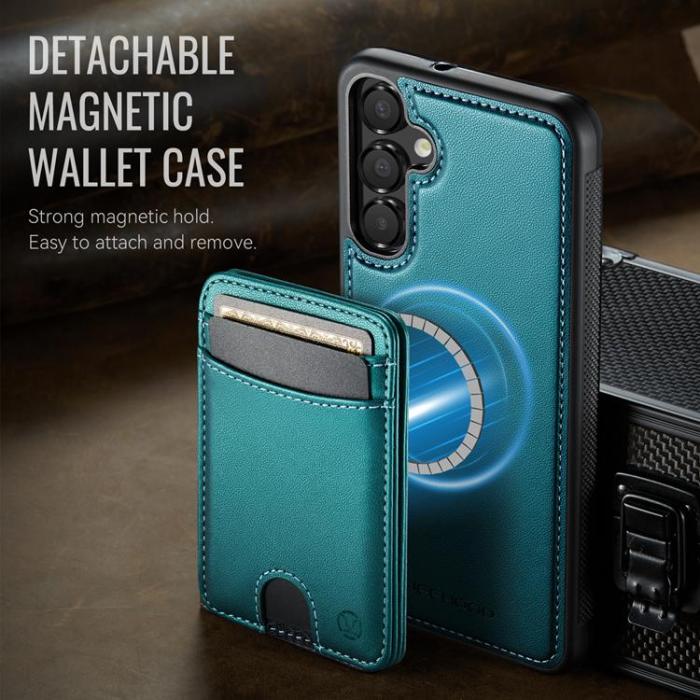 OEM - JEEHOOD Samsung Galaxy A15 5G Mobilskal KonstLäder - Blå