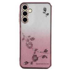 KADEM - KADEM Mobilskal till Samsung Galaxy A55 5G TPU Gradient F&auml;rg - Ros&eacute;guld