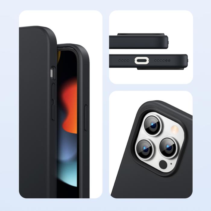 Ugreen - Ugreen Protective Silikon iPhone 13 Pro Max - Svart