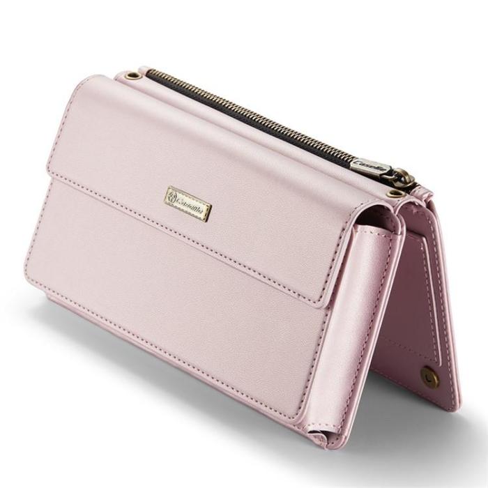 Caseme - CASEME Me20 Crossbody Väska 4.0-7.6'' Läder - Rosa