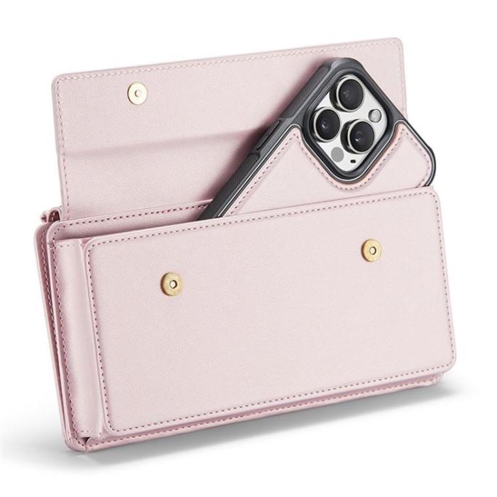 Caseme - CASEME Me20 Crossbody Väska 4.0-7.6'' Läder - Rosa