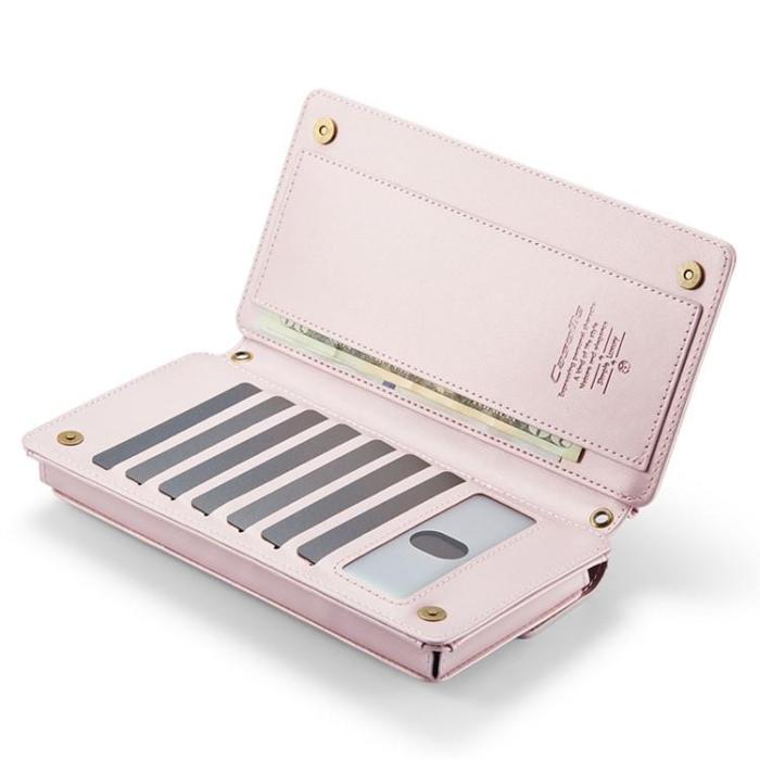Caseme - CASEME Me20 Crossbody Väska 4.0-7.6'' Läder - Rosa