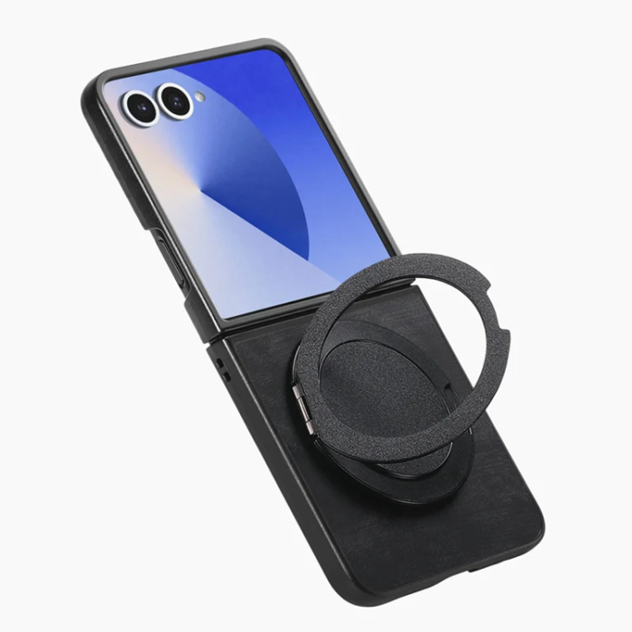A-One Brand - Galaxy Z Flip 7 Mobilskal Magsafe Roterande Kickstand - Svart