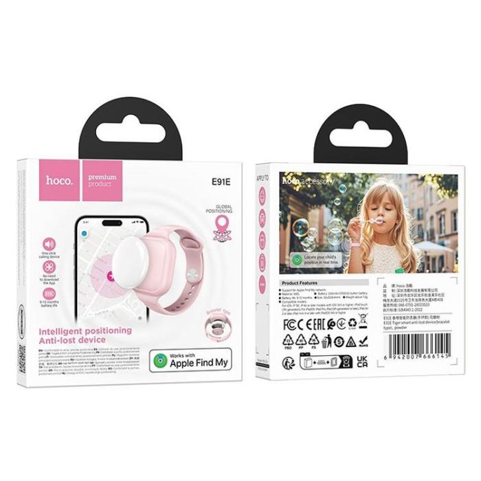 Hoco - Hoco Locator Apple Find My Bracelet E91E - Rosa
