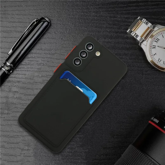 A-One Brand - Galaxy S23 Plus Mobilskal Korthållare TPU - Svart