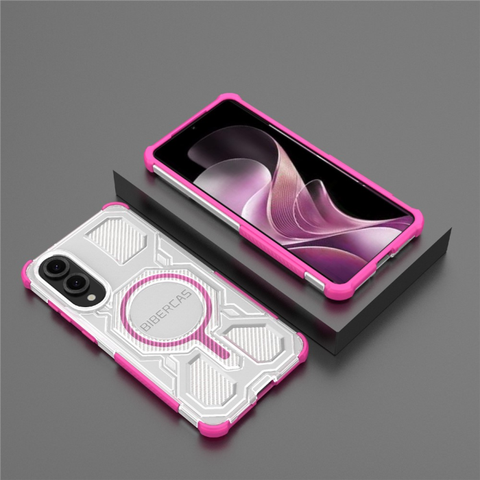 BIBERCAS - BIBERCAS Galaxy S25 Edge Mobilskal MagSafe J-16 - Rosa