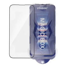 Veason - Veason H&auml;rdat Glas Sk&auml;rmskydd till iPhone 12 Pro Max med Applikator - Svart