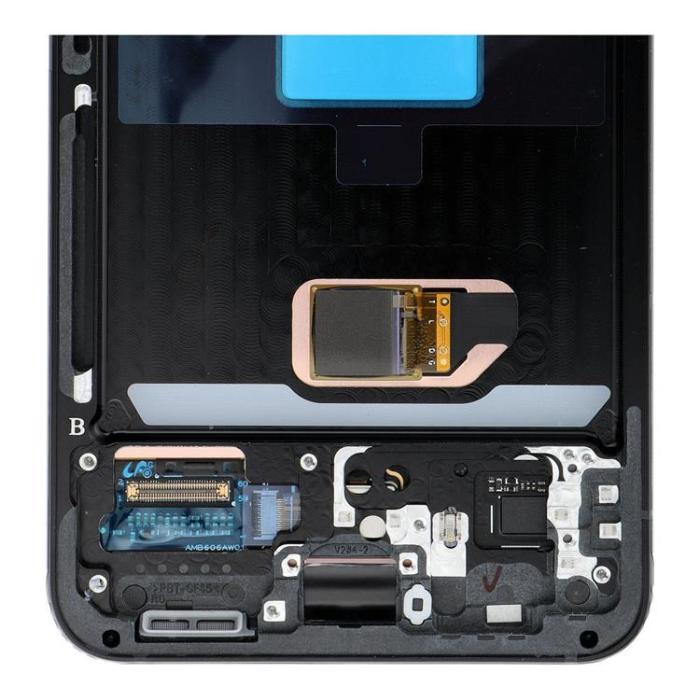 SpareParts - Galaxy S22 Skärm med LCD-display Service Pack S901 - Grå