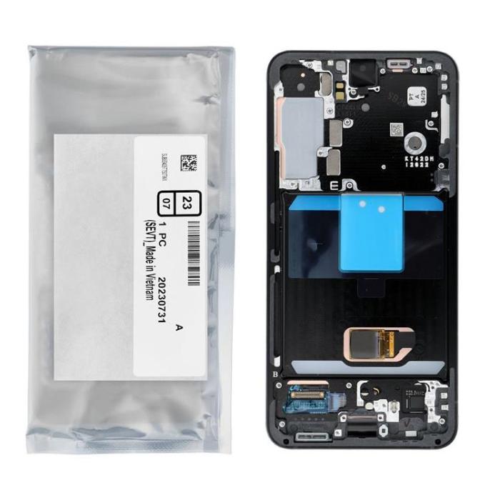 SpareParts - Galaxy S22 Skärm med LCD-display Service Pack S901 - Grå