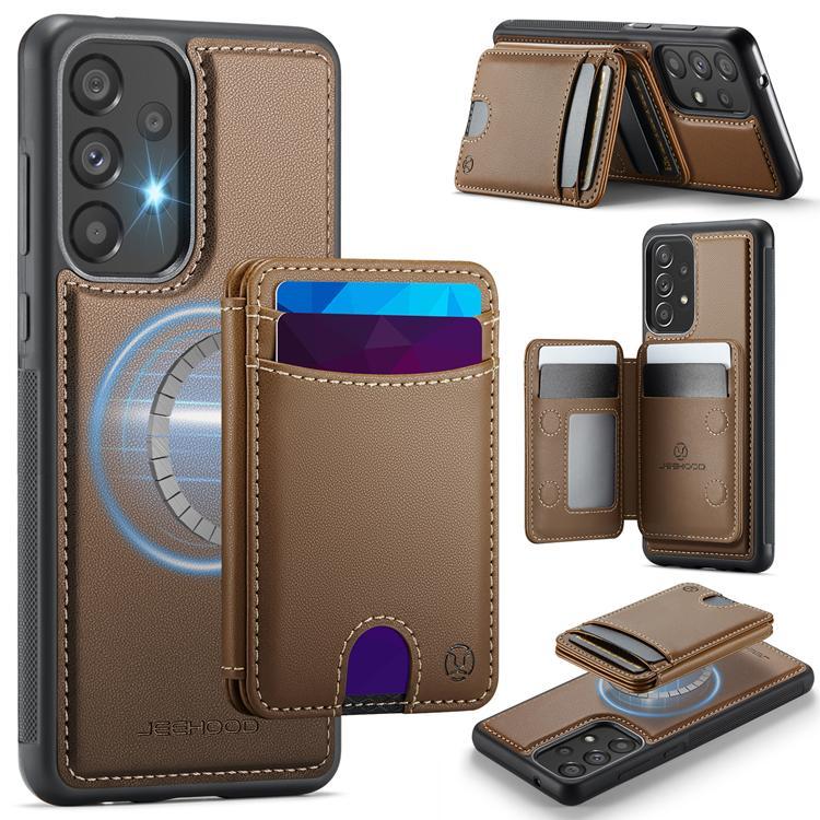 JEEHOOD Samsung Galaxy A33 5G Mobilskal KonstLäder - Brun | 2353 | AlltMobil