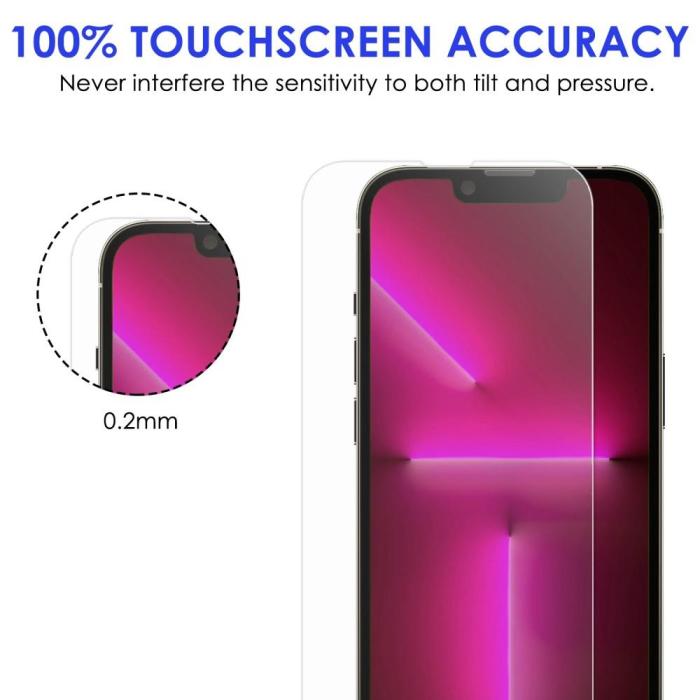 A-One Brand - [2-PACK] Skärmskydd iPhone 14 Kameralinsskydd i Härdat glas Clear