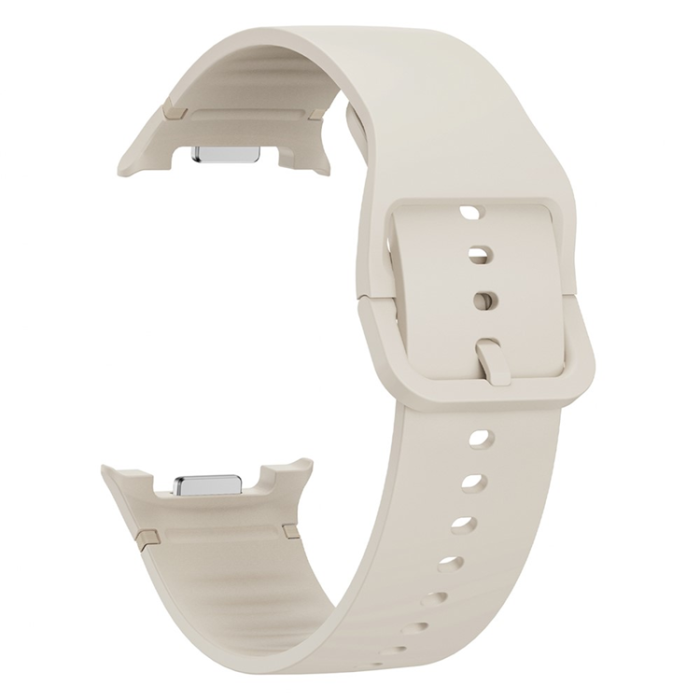 KALEBOL - Kalebol Galaxy Watch 8 (40/44/46mm) Armband Silikon - Beige
