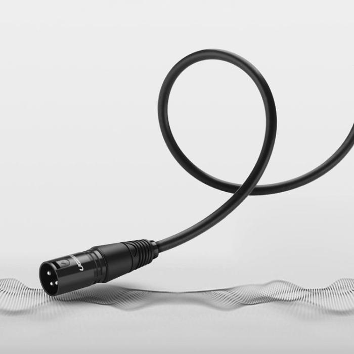 UTGATT4 - Ugreen Förlängning Mikrofon Kabel 2 m - Svart