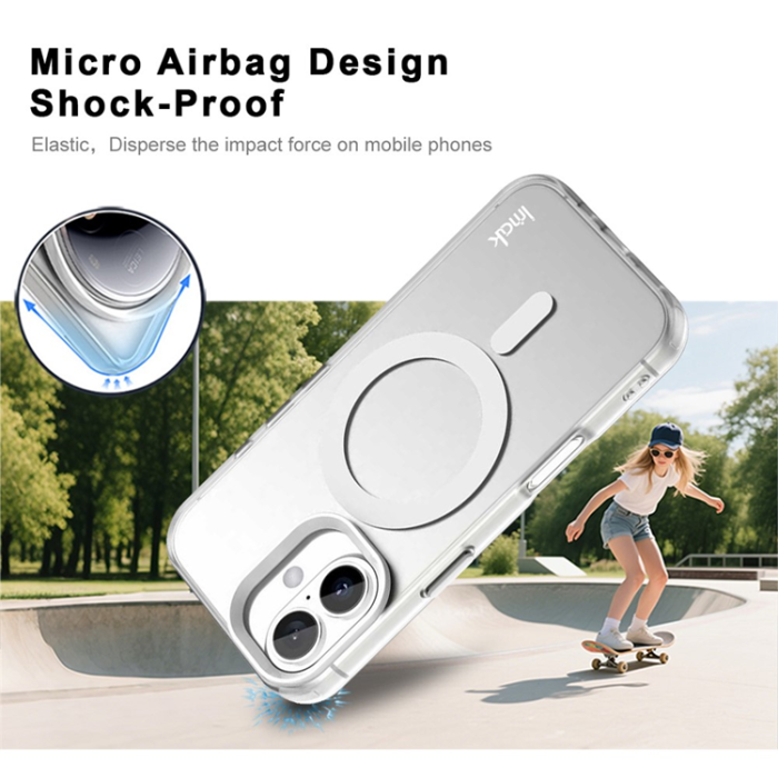Imak - IMAK iPhone 17 Mobilskal MagSafe Anti Drop - Vit
