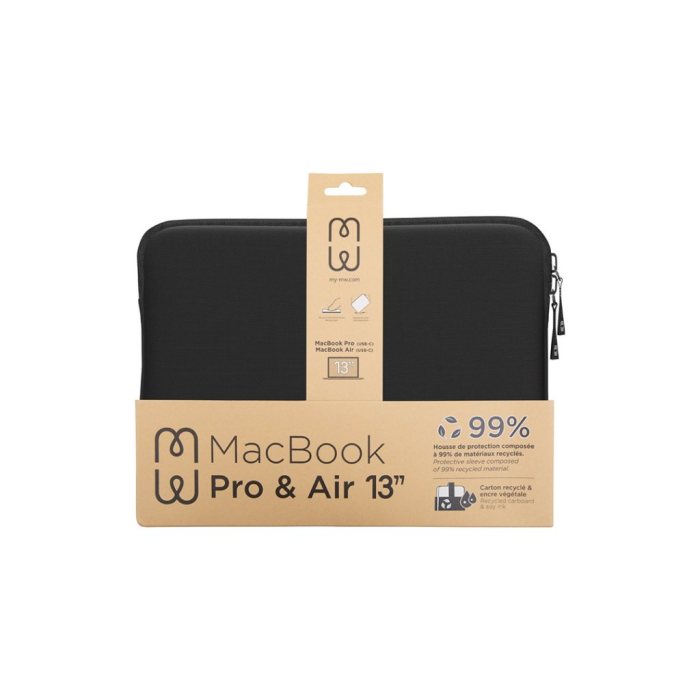 MW - MW Macbook Pro/Air 13 Fodral Eco - Svart/Vit