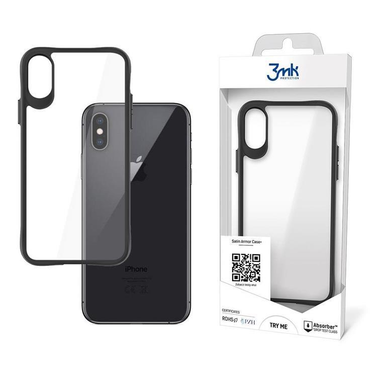 3MK iPhone X/XS Skal Satin Armor Plus - Clear | 2353 | AlltMobil