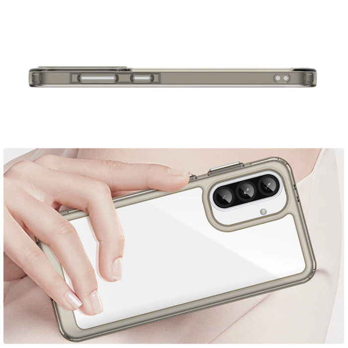 OEM - Galaxy A56 Mobilskal Outer Space - Transparent/Svart