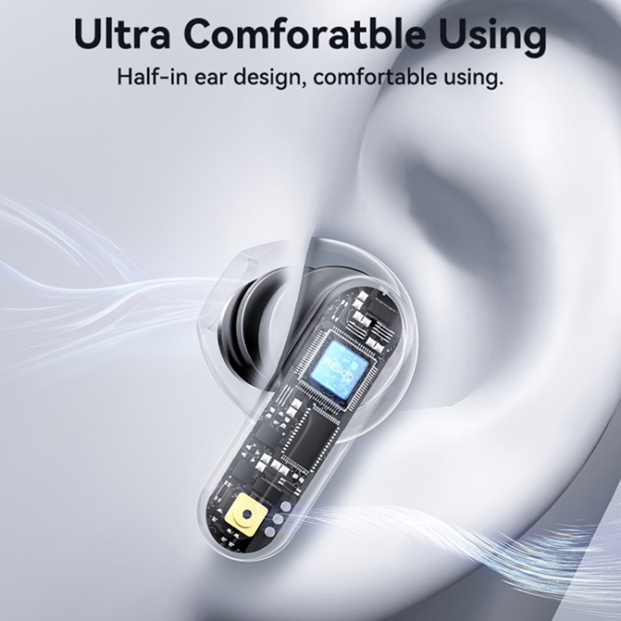 Yesido - YESIDO TWS Trådlösa Bluetooth-Hörlurar Semi In-ear TWS36 - Svart