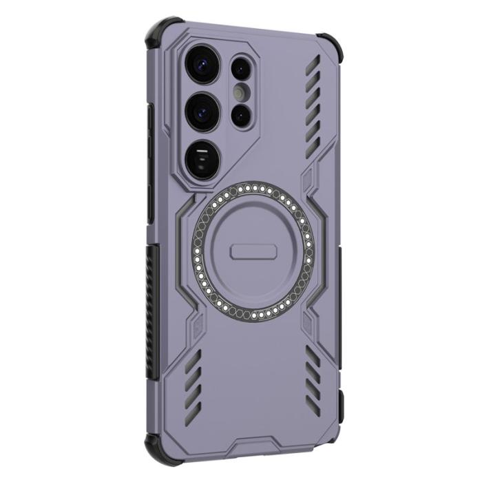 OEM - Mobilskal till Samsung Galaxy S26 Ultra Magnetiskt Butterfly Armor PC + TPU Lila