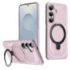 A-One Brand - Galaxy S25/S24 Mobilskal MagSafe Kickstativ - Rosa