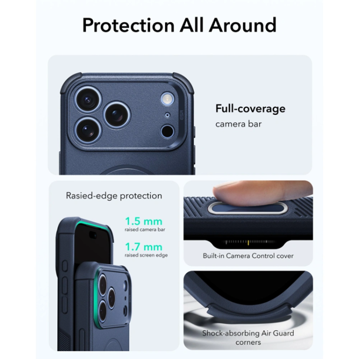 ESR - ESR Mobilskal För iPhone 17 Pro Max/18 Pro Max Magsafe Cyber Tough