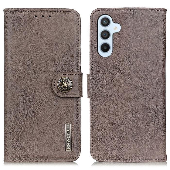 KHAZNEH - KHAZNEH Galaxy S23 FE Plånboksfodral Cowhide - Khaki