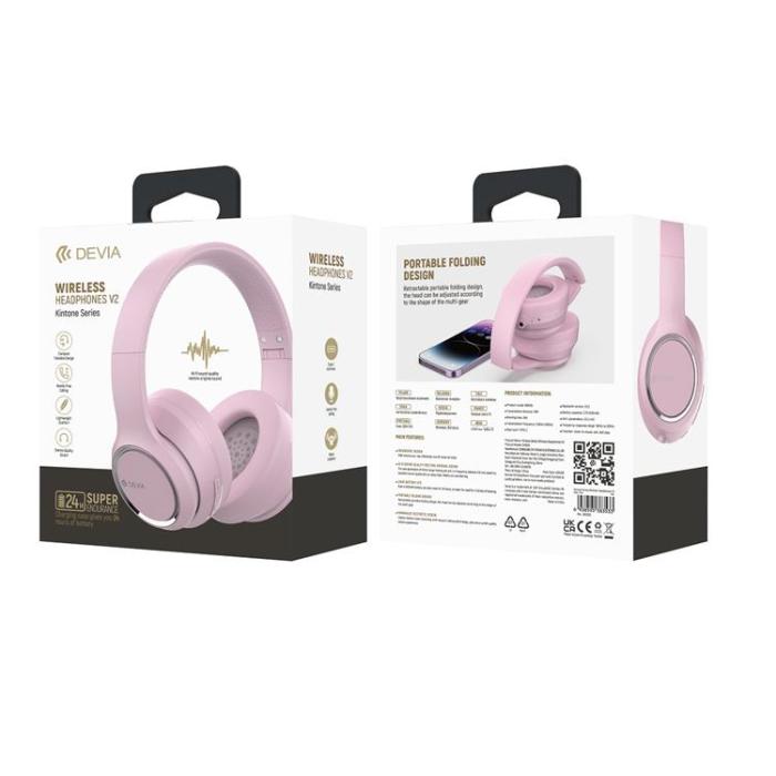 Devia - Devia On-Ear Trådlös Hörlurar Kintone - Rosa