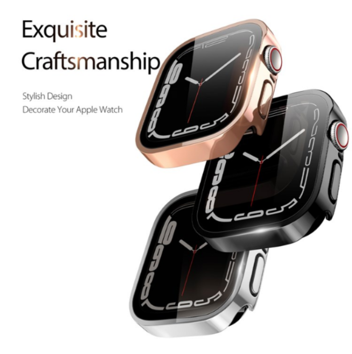Dux Ducis - DUX DUCIS Apple Watch 7/8 (41mm) Skal Electroplated PC - Rosa Guld