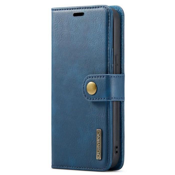 DG.MING - DG.MING iPhone 15 Pro Max Plånboksfodral Äkta Läder 2in1 - Blå