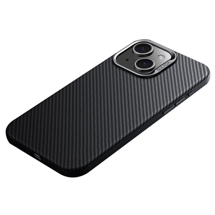 SULADA - SULADA Mobilskal till iPhone 14 Svart PU+TPU Slim Magsafe - Svart