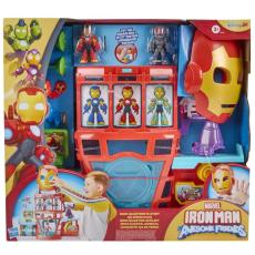 MARVEL - MARVEL Iron Man And His Awesome Friends Iron Quarters Playset