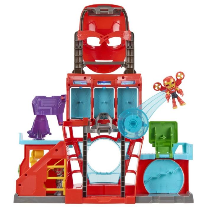 MARVEL - MARVEL Iron Man And His Awesome Friends Iron Quarters Playset