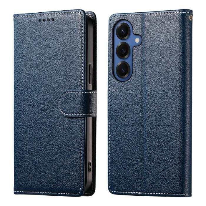 OEM - Plånboksfodral för Samsung Galaxy S26 Magnetiskt Konstläder - Mörkblå