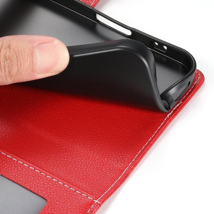 OEM - Plånboksfodral för Samsung Galaxy S26 Magnetiskt Konstläder - Röd