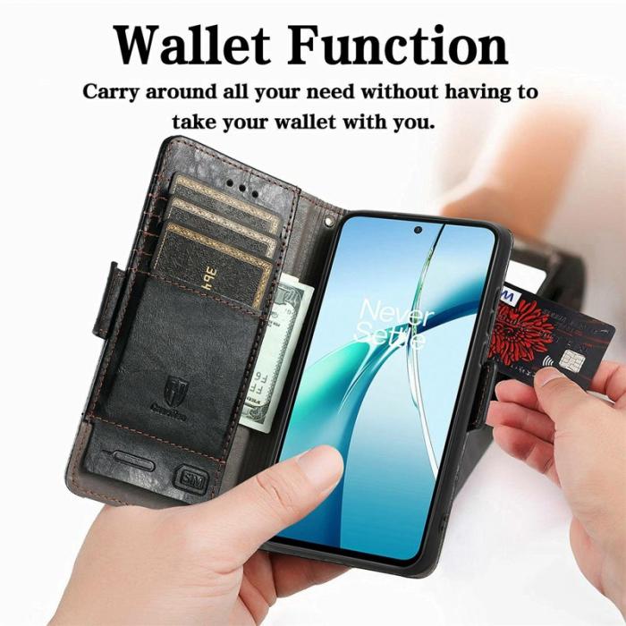 CASENEO - CASENEO Plånboksfodral för Samsung Galaxy S26 Konstläder Ställ med RFID - Svart