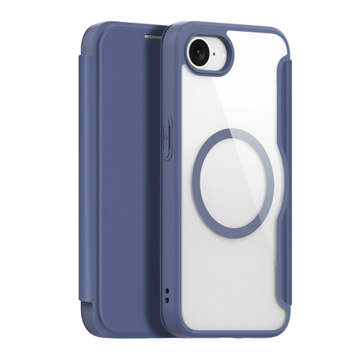 Dux Ducis - Dux Ducis iPhone 16e Plånboksfodral MagSafe Skin X Pro - Blå
