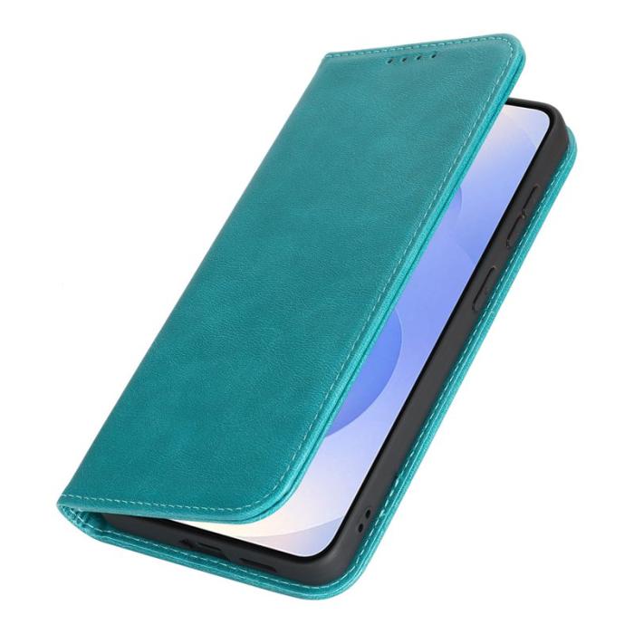 OEM - Mobilskal för Samsung Galaxy S26 Konstläder Magnetiskt - Ljusblå