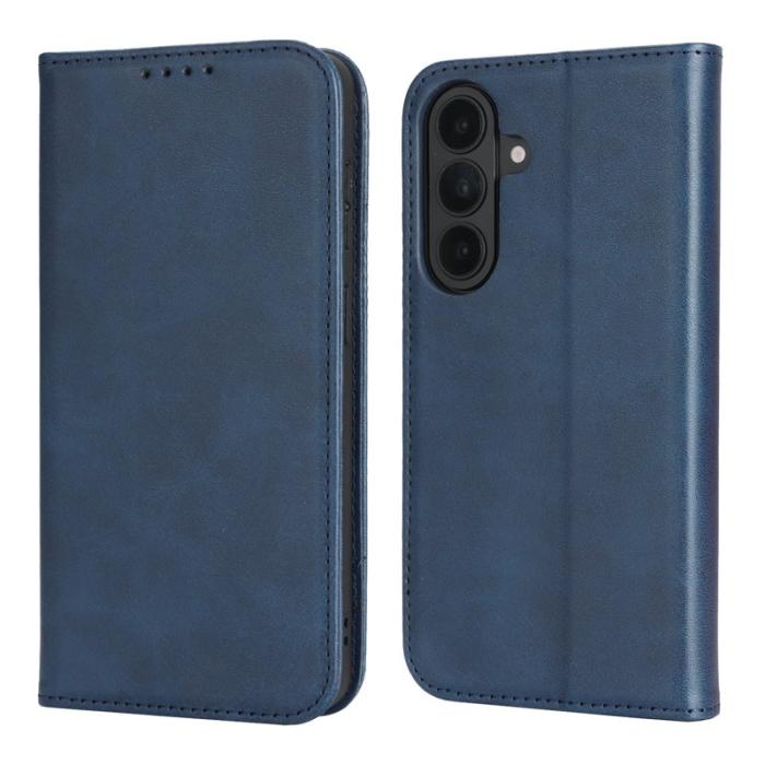 OEM - Mobilskal för Samsung Galaxy S26 Konstläder Magnetiskt - Mörkblå
