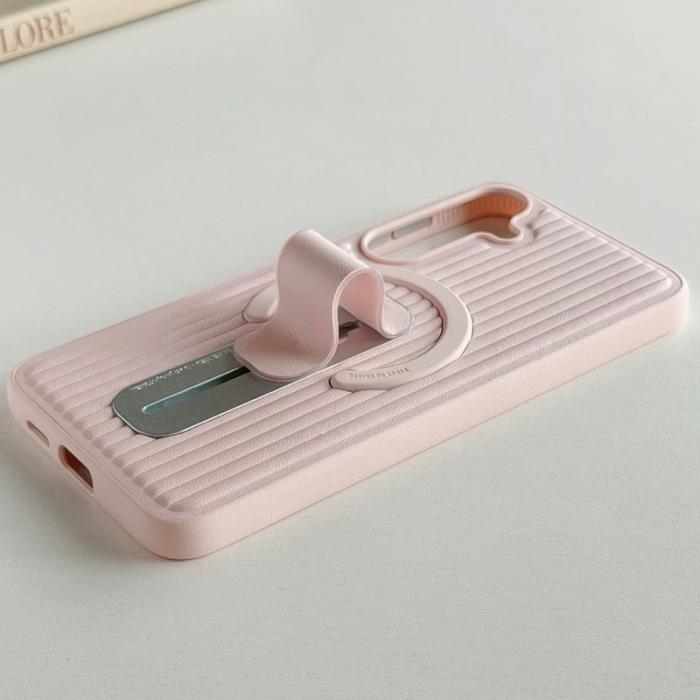 OEM - Mobilskal för Samsung Galaxy S26 Plus Magnetiskt Kickstand PU + PC - Mörkblå