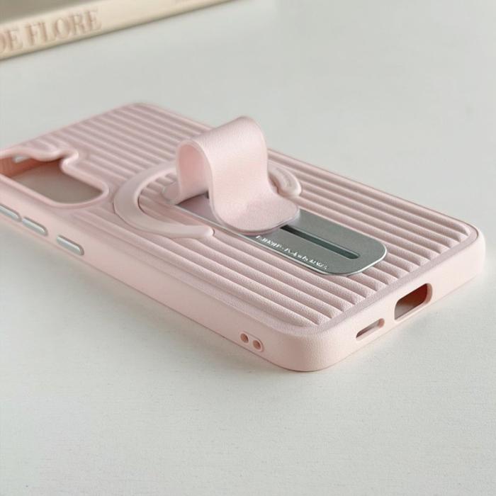 OEM - Mobilskal för Samsung Galaxy S26 Plus Magnetiskt Kickstand PU + PC - Svart